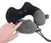 TRAVELMALL 3D INFLATABLE MASSAGE PILLOW WITH PATENTED PUMP AND A 3-LEVEL MASSAGE FUNCTION