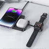 USMAS Wireless Charger 15W 3in1 Desktop Wireless Charger - Black