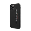 U.S.Polo Assn.Silicone Effect Case Vertical Logo for iPhone (2019) - Black