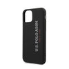U.S.Polo Assn.Silicone Effect Case Vertical Logo for iPhone (2019) - Black