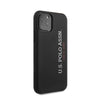 U.S.Polo Assn.Silicone Effect Case Vertical Logo for iPhone (2019) - Black