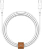 BLUPEBBLE PowerFlow USB-C to USB-C 60 Watts Cable - WHITE