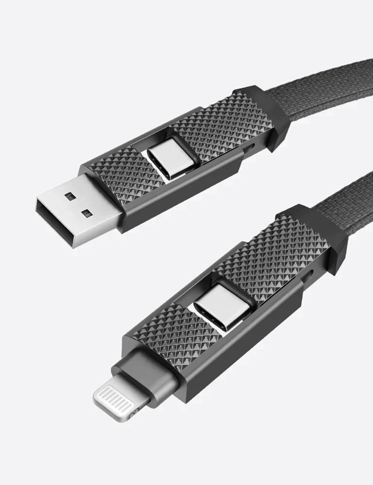 BAZIC GOCHARGE ALUCABLE 4 IN 1 ALUMINIUM USB PD FAST CHARGE