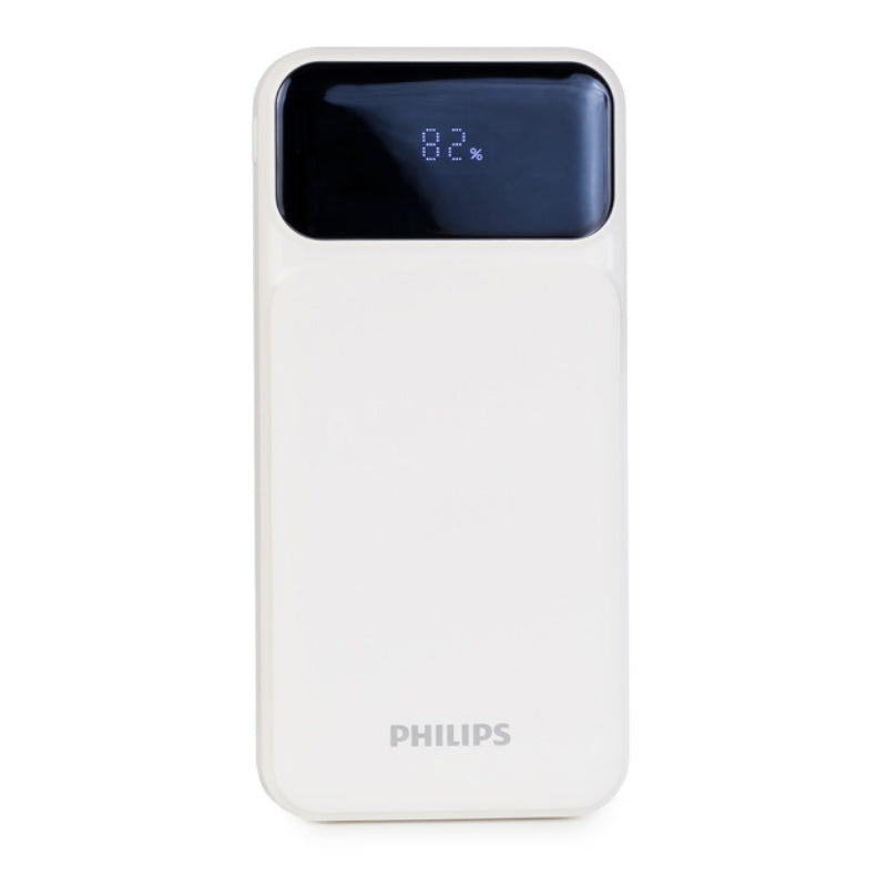Philips 10000mAh Fast Charging Power Bank - White