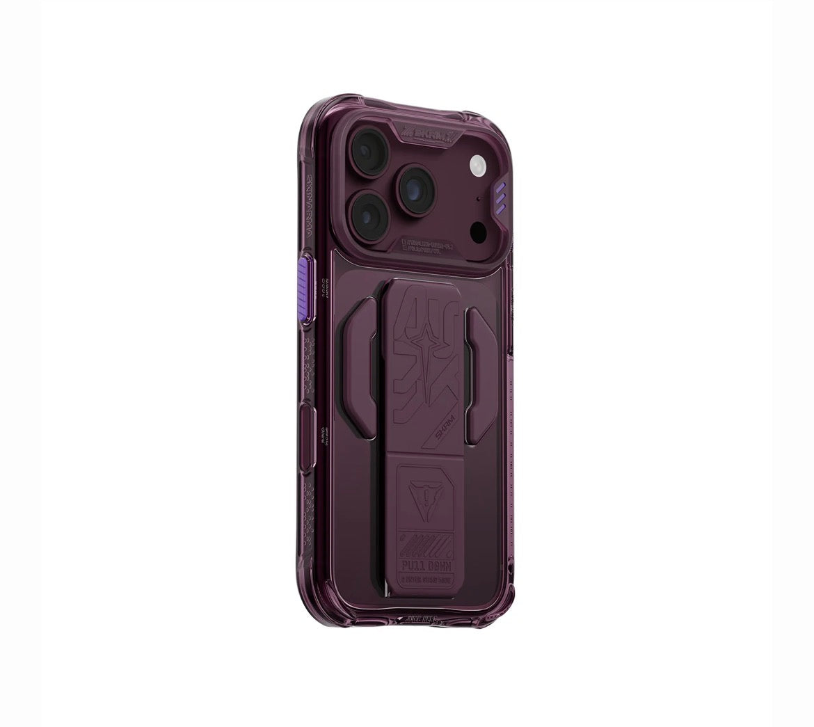 SKINARMA Helio CE MagSafe Case with Grip Stand for iPhone 18 Pro – Burgundy