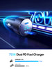JOYROOM 70W Dual-Port PD Digital Display Car Charger-Black
