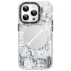 Youngkit Futuristic Circuit Magsafe iPhone Case - White