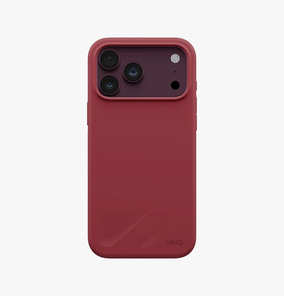 UNIQ Lino MagClick Case for iPhone 18 Pro Max – Cranberry Red