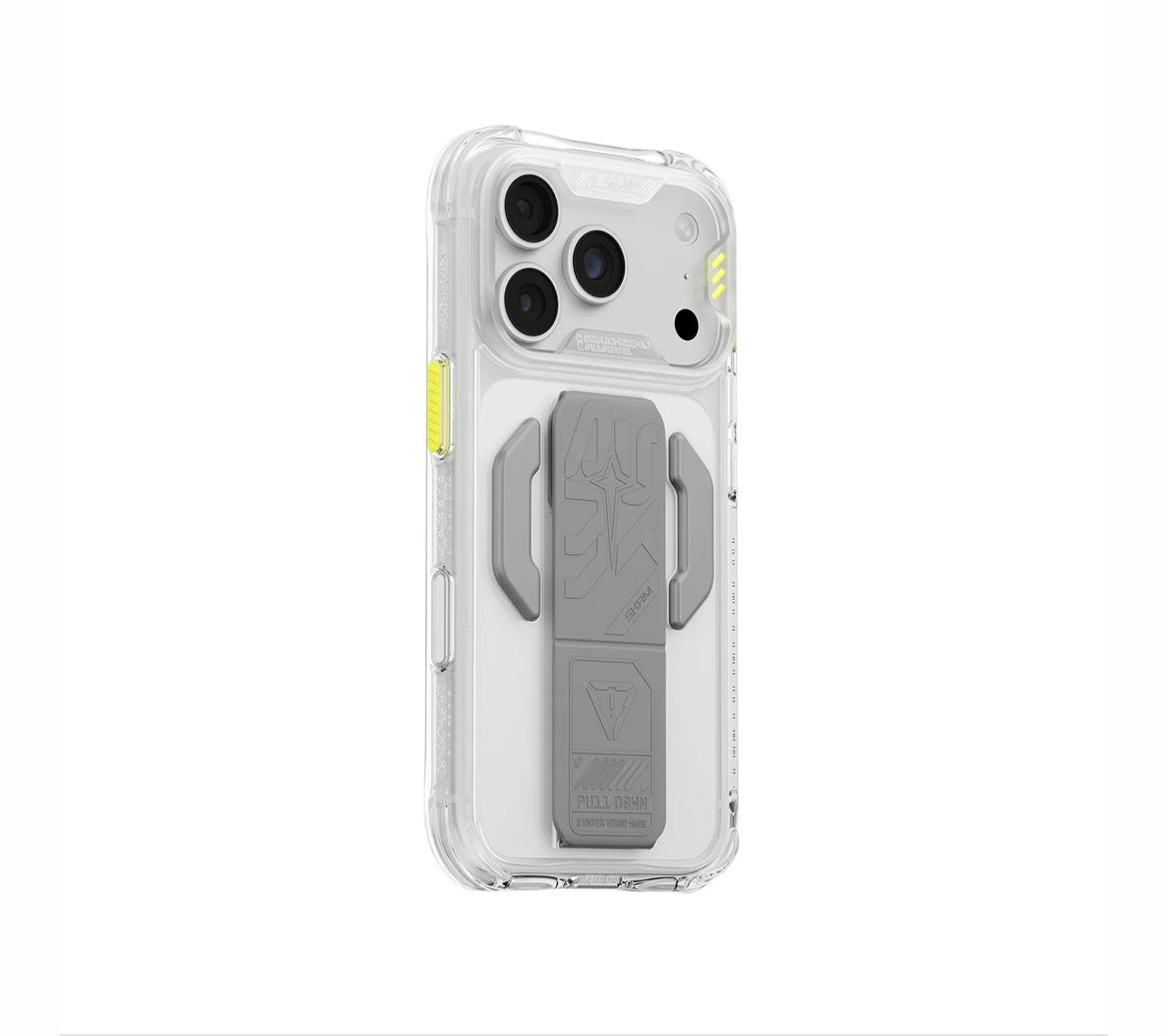 SKINARMA Helio CE MagSafe Case with Grip Stand for iPhone 18 Pro – Clear