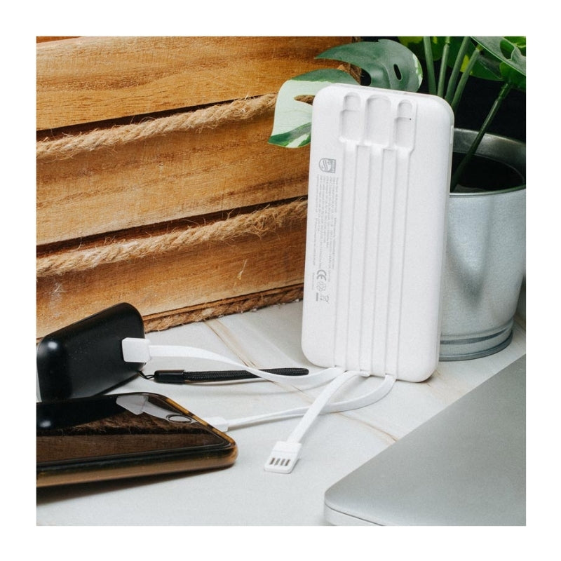 Philips 10000mAh Fast Charging Power Bank - White