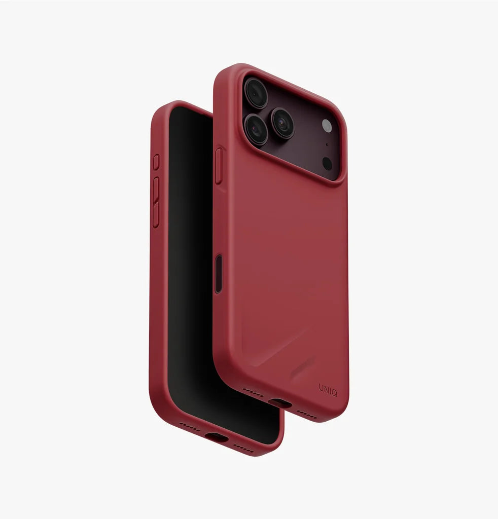 UNIQ Lino MagClick Case for iPhone 18 Pro Max – Cranberry Red