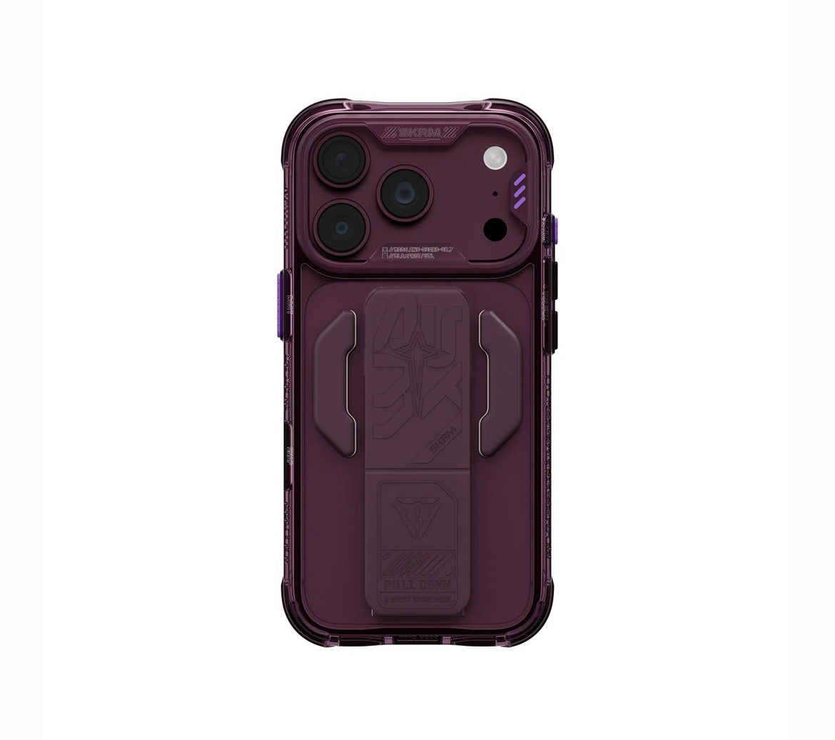 SKINARMA Helio CE MagSafe Case with Grip Stand for iPhone 18 Pro – Burgundy