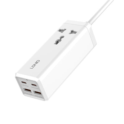 LDNIO Power Extension Desktop Power Strip & 65W USB C Charger