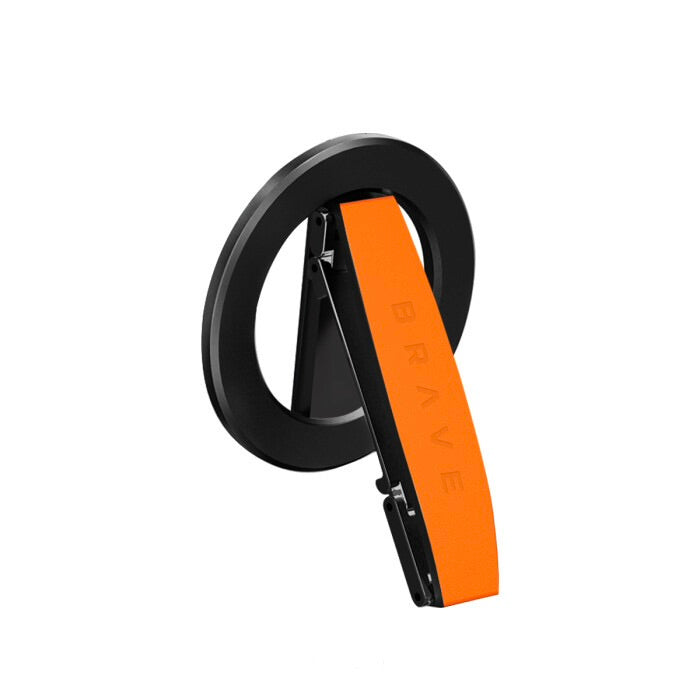 Brave 360° Rotatable Magnetic Phone Grip & Kickstand - Orange