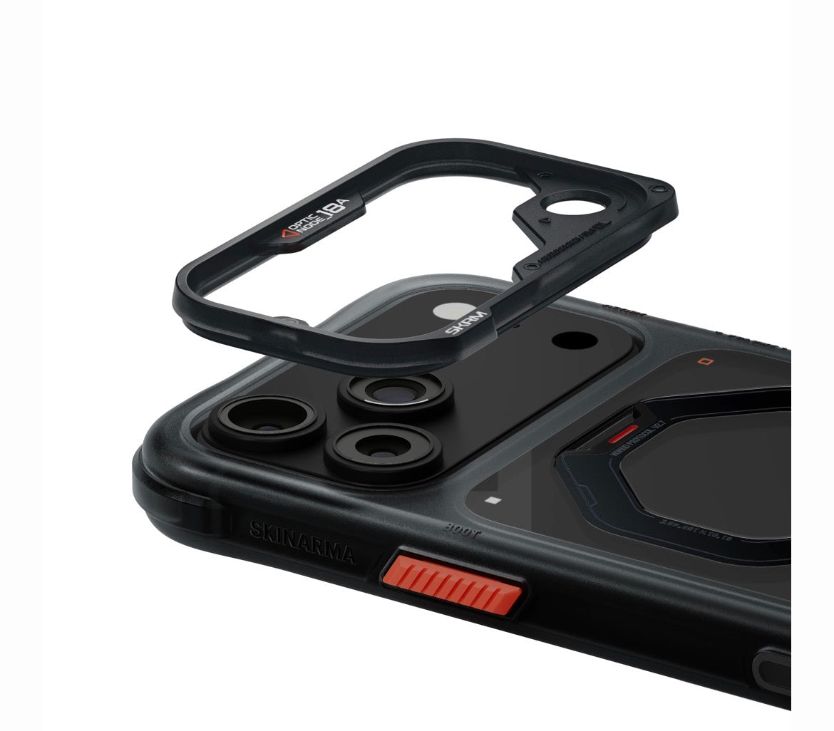 SKINARMA Saturn MagSafe Case with Rotating Kickstand for iPhone 18 Pro – Black