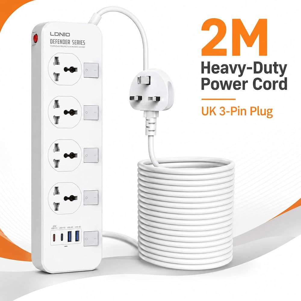 LDNIO Universal Power Socket with 4 USB Ports