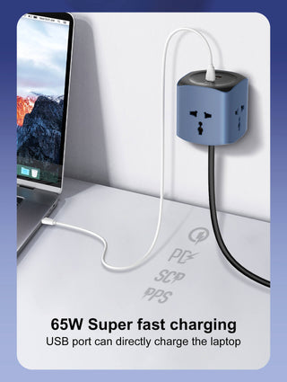 LDNIO 6 in 1 Power Socket Adapter Desktop Charger SC3319