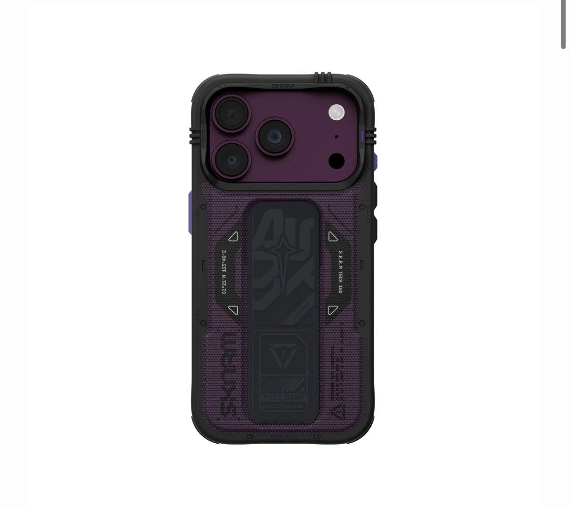 SKINARMA Phantom MagSafe Case with Grip Stand for iPhone 18 Pro – Burgundy
