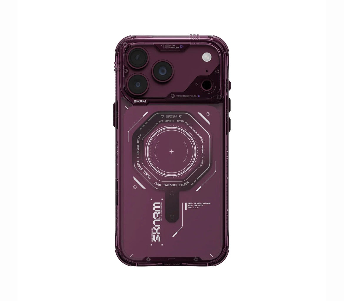 SKINARMA Magma MagSafe-Compatible Case for iPhone 18 Pro – Burgundy