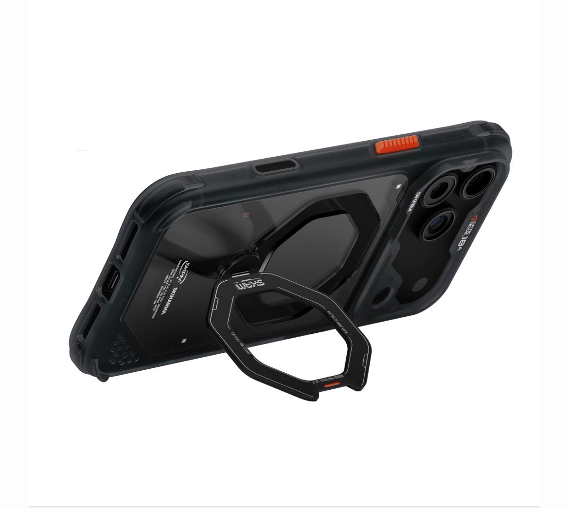 SKINARMA Saturn MagSafe Case with Rotating Kickstand for iPhone 18 Pro – Black