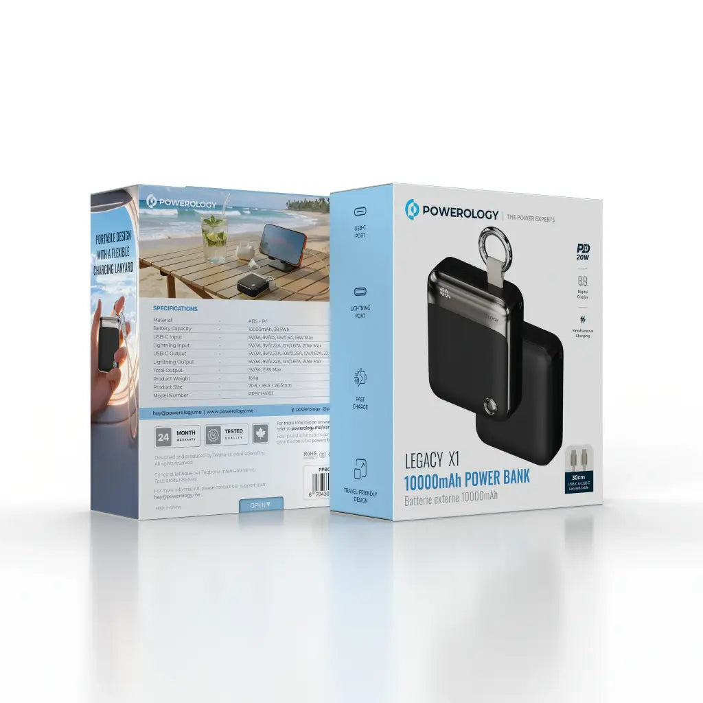 Powerology Legacy X1 Power Bank 10,000mAh 22.5W PD – Green