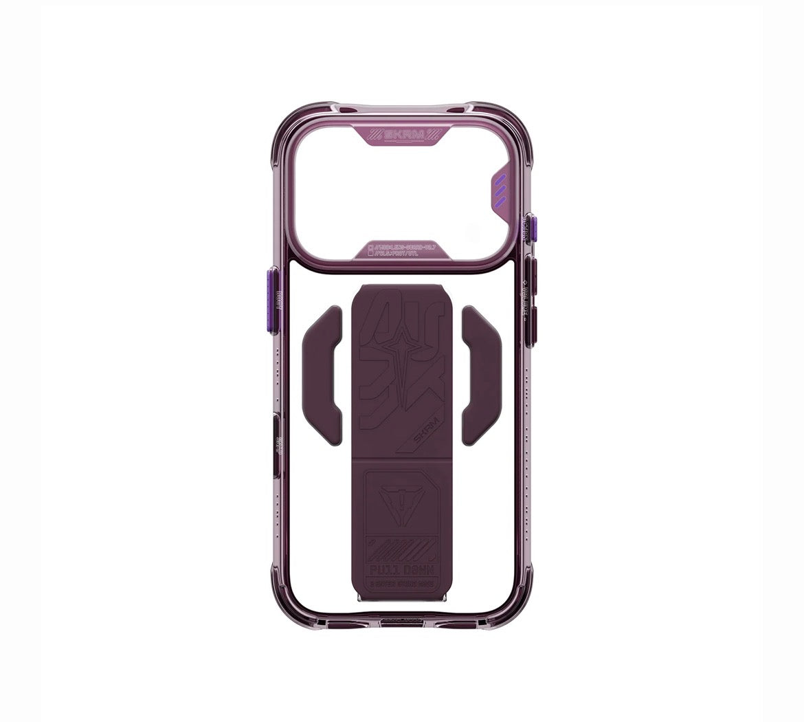 SKINARMA Helio CE MagSafe Case with Grip Stand for iPhone 18 Pro – Burgundy