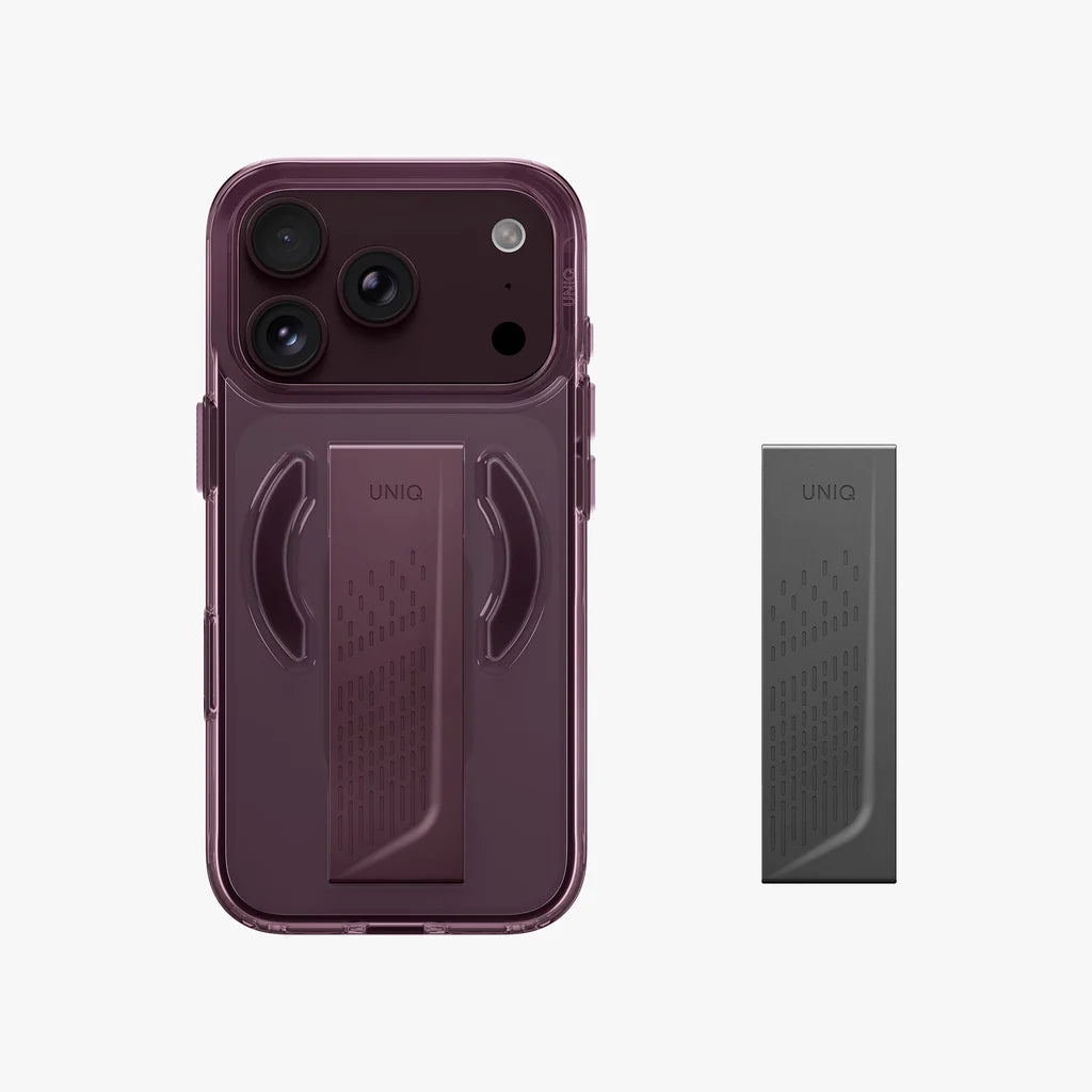 UNIQ Heldro Air MagClick Case for iPhone 18 Pro – Velvet Burgundy