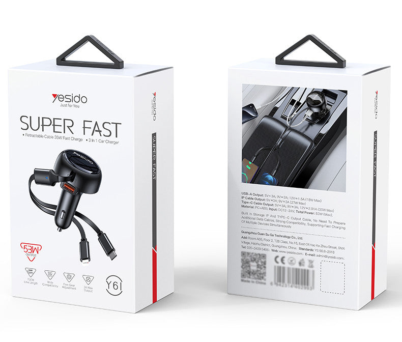 Yesido car charger Y61