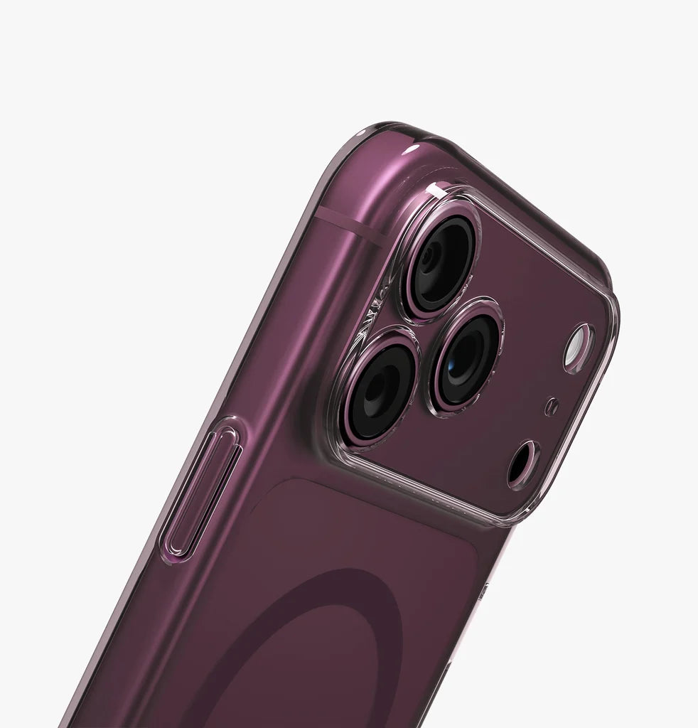 UNIQ AirSuit MagClick Case for iPhone 18 Pro Max – Glossy Burgundy