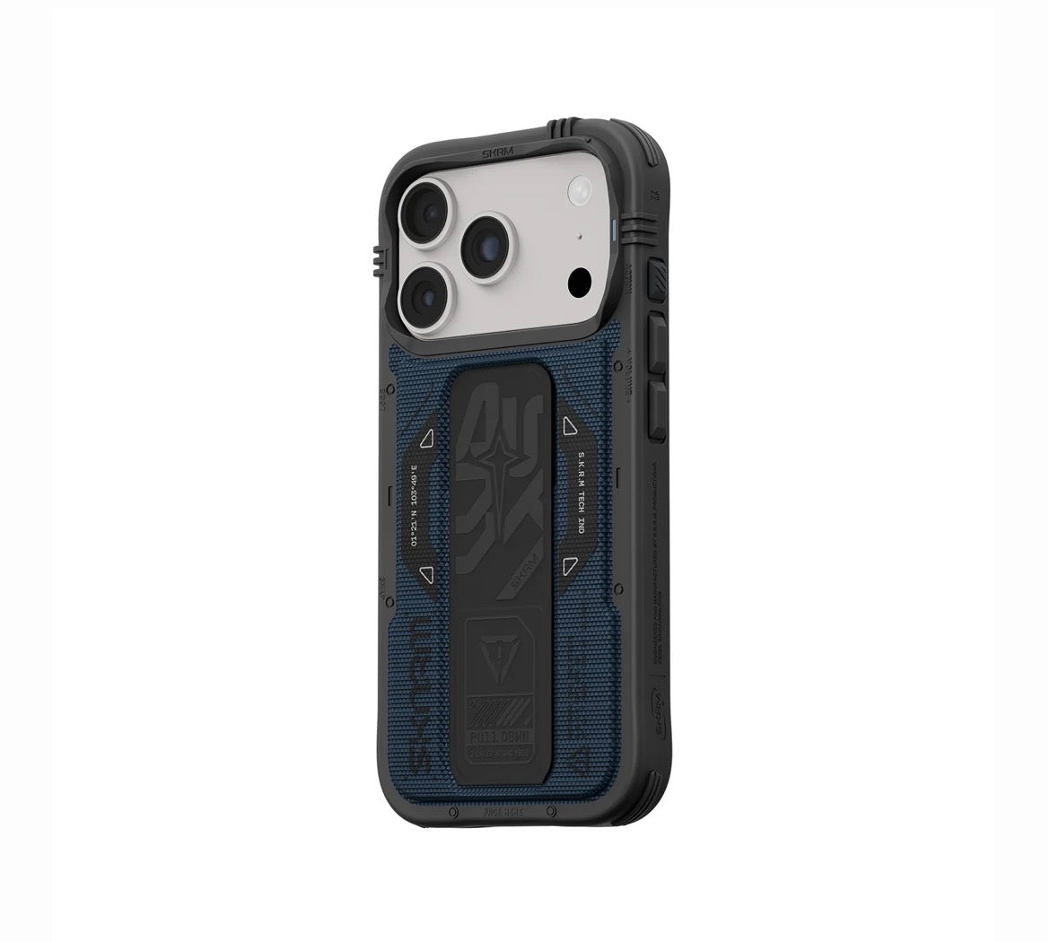 SKINARMA Phantom MagSafe Case with Grip Stand for iPhone 18 Pro – Blue