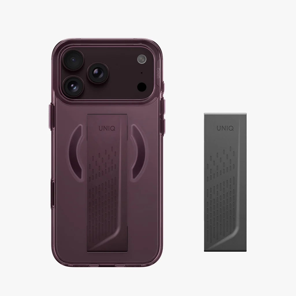 UNIQ Heldro Air MagClick Case for iPhone 18 Pro Max – Velvet Burgundy