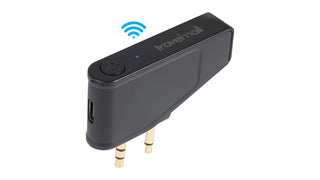 TRAVELMALL AIRPLANE PRO HEADPHONE-JACK BLUETOOTH ADAPTER WITH FOLDABLE DUAL PRONG JACK