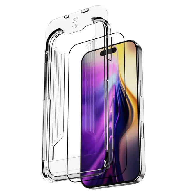Blupebble Graphene Rock Series Tempered Glass 2.5D For iPhone 17 series - Privacy