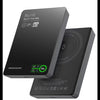 Powerology TFT Display Ultra Slim Magnetic Wireless powerbank - Black