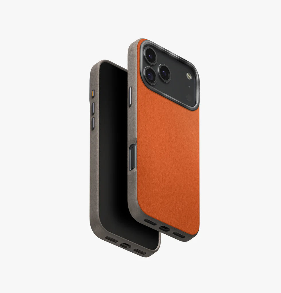UNIQ Hybrid - iPhone 17 Pro Max 6.9 MagClick LYDEN DS Case - Flame Orange / Flint Grey