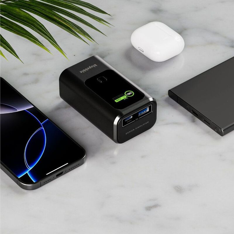Blupebble Powerpod 10000mAh 35W LED Indicator with USB-C, USB-A Port Powerbank