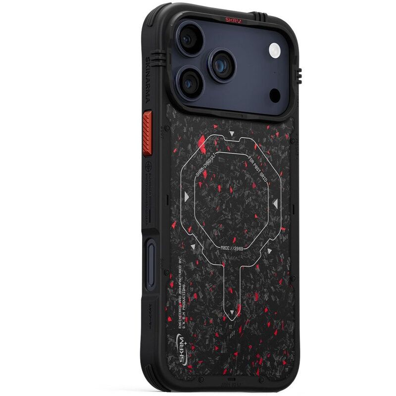 SkinArma Vektor Case for iPhone 17 Pro Max (Black) - MagSafe Compatible, Military-Grade Drop Protection & Urban Design