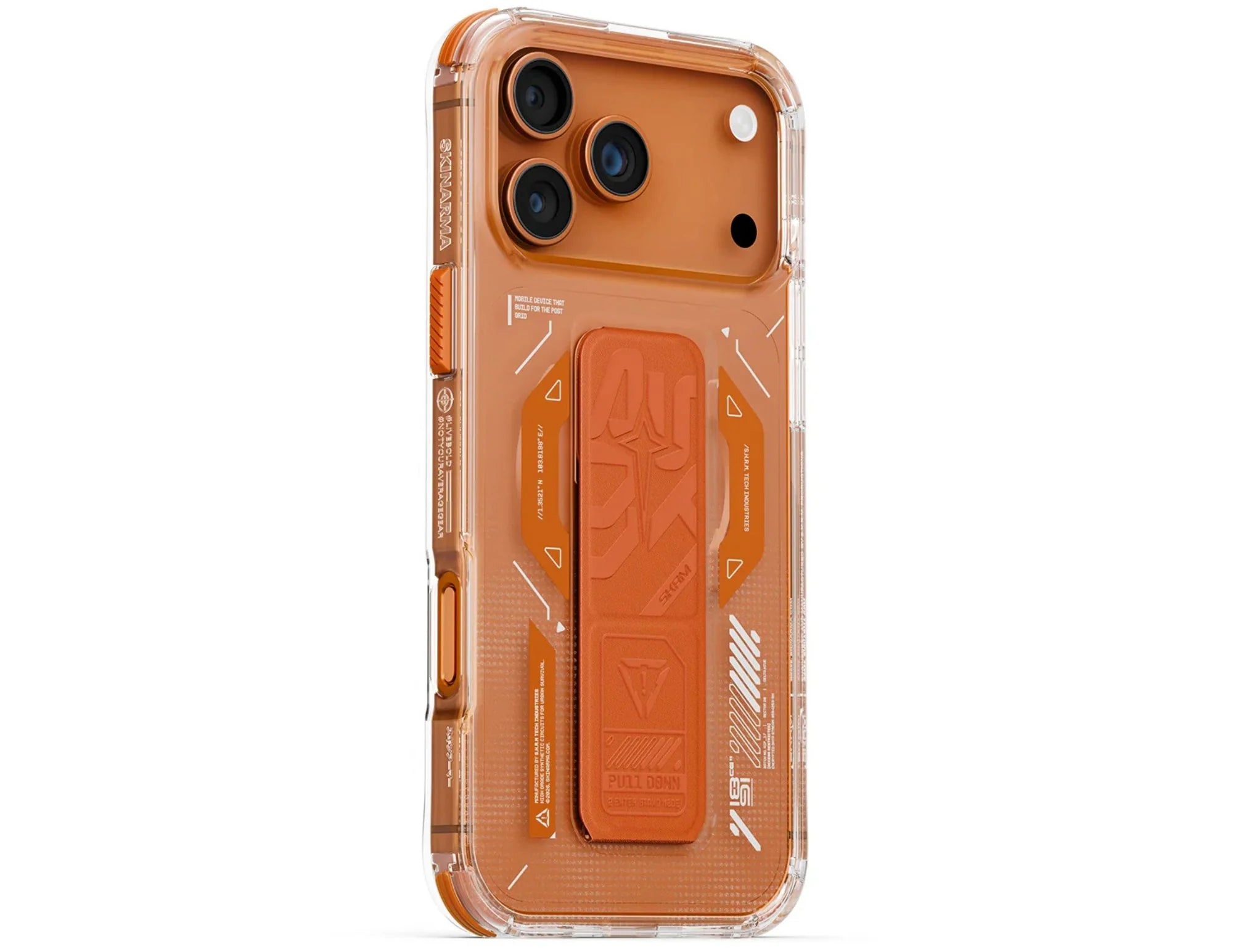 Skinarma HELIO Mag-Charge iPhone 17 Seires with Grip-Stand - Orange