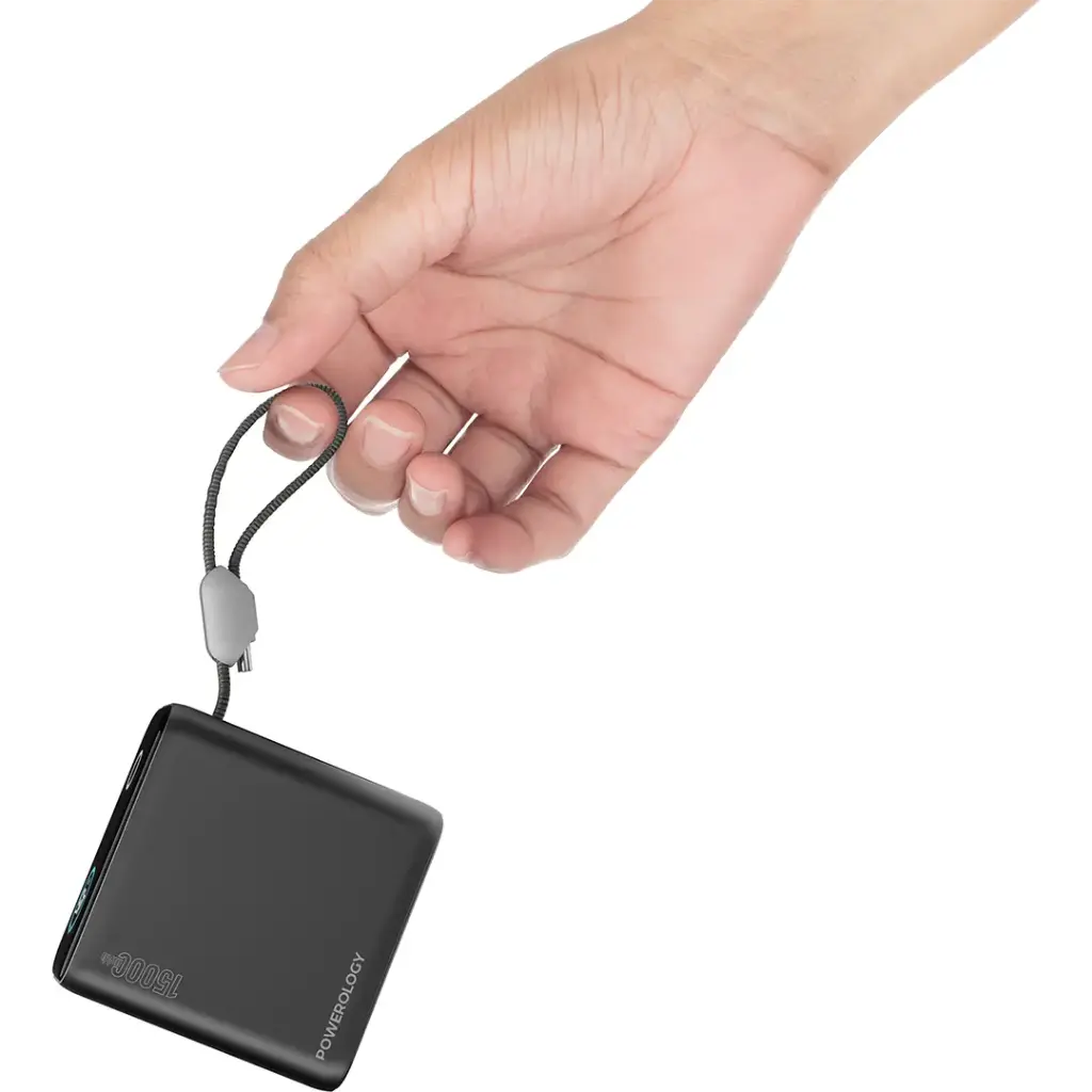 Powerology 45 W 15000 mAh Powerbank with TFT Color Display