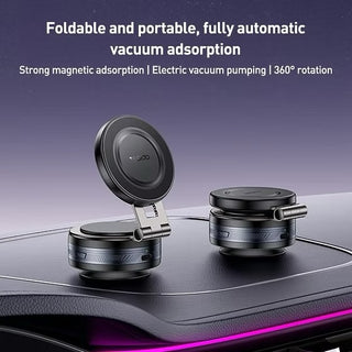 Yesido C225 360 Rotating Electric Vacuum Suction Cup MagSafe Car Mount(Black)
