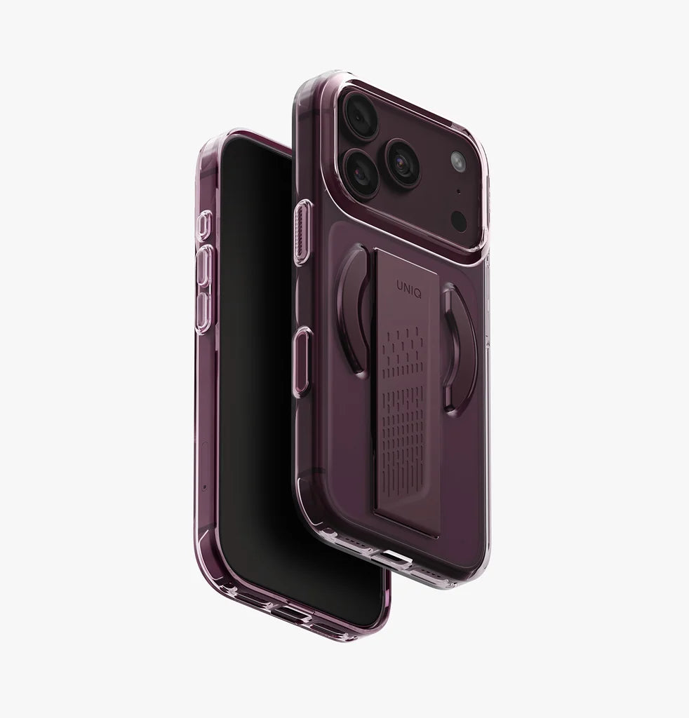 UNIQ Heldro Air MagClick Case for iPhone 18 Pro – Velvet Burgundy