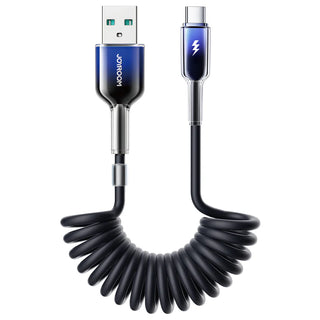 JOYROOM Crystal-Clear Series Coiled Fast Charging Data Cable 1.5m