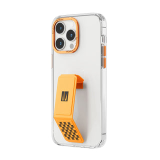 Levelo Morphix Clara Gripstand IMD Clear Back Case Orange - For IPhone 14Pro Max
