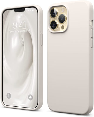 Mons Liquid Silicone Case For IPhone 2021 (13 Pro) - BEIGE