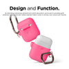 Elago 2nd Generation Airpods Silicone Hang Case - Neon Hot Pink