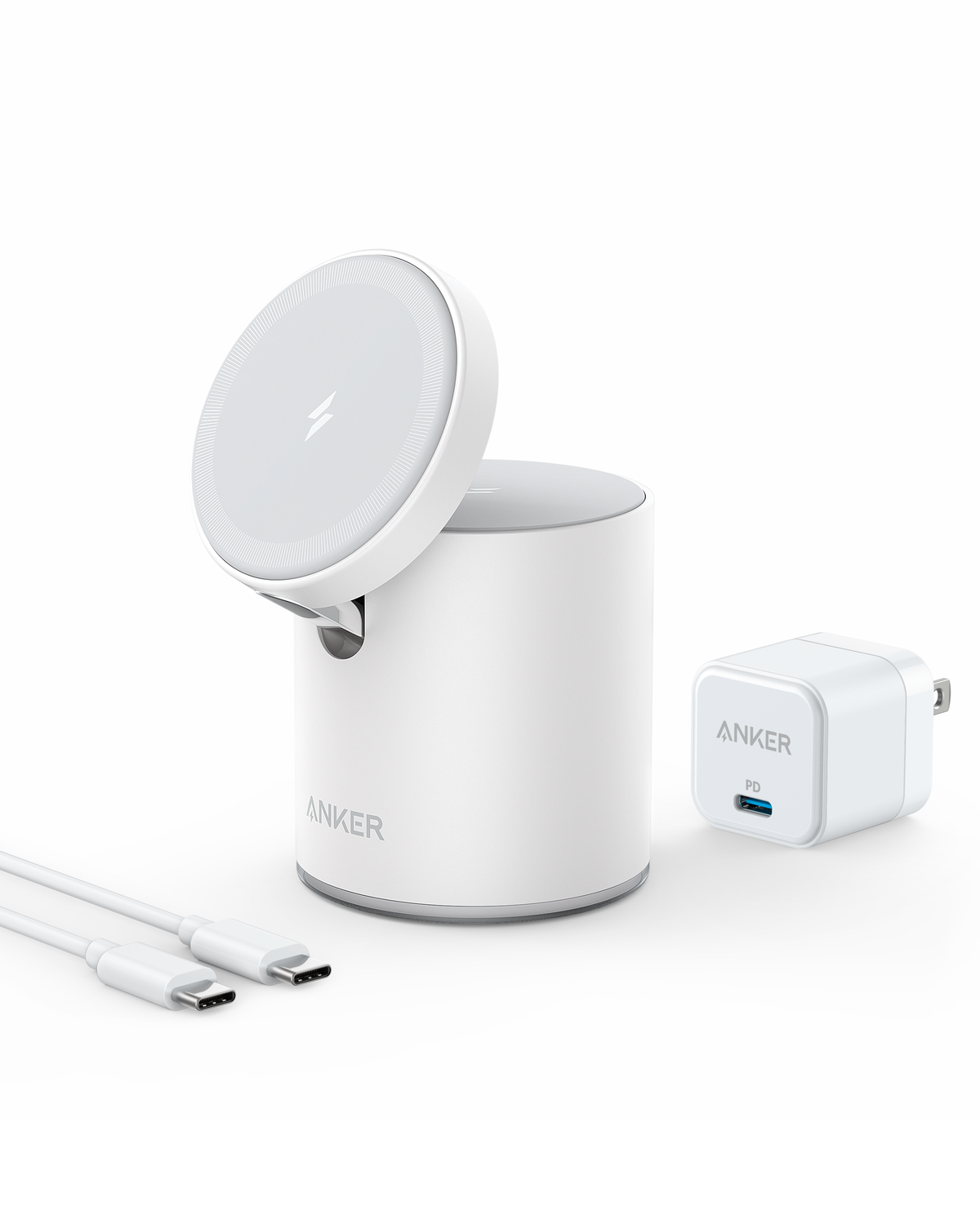 ANKER PowerWave Maggo 2 in 1 - WHITE