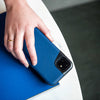 MOUS Contour Series for iPhone  (Blue Leather)