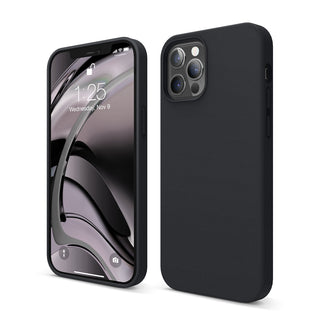 Mons Liquid Silicone Case For IPhone 2020 (12/12 Pro / 12 Promax) - BLACK