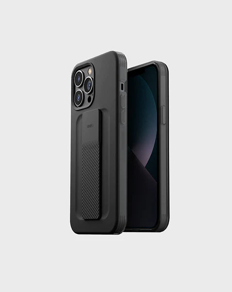 UNIQ Hybrid Heldro Mount Series Case for iPhone - Graphite - 13Pro Model