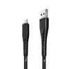 ENERGEA NYLOFLEX USB2.0 USB-A TO USB-C 5A UNIVERSAL CABLE 1.5M BLACK